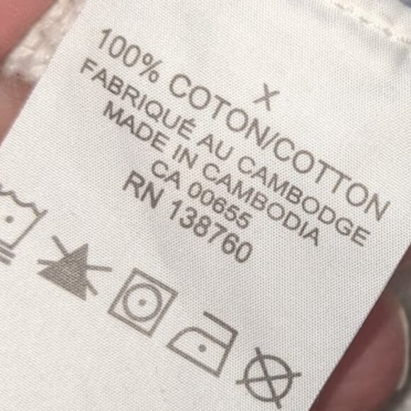 IN EVERY STORY White V-Neck Cotton Sweater Size X (Fits 1X) - Picture 3 of 4